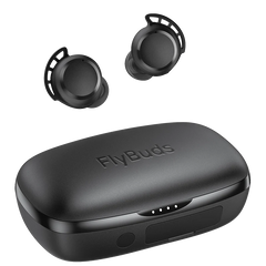 FlyBuds Wireless Earbuds, Earphones 110H Playtime Bluetooth 5.3 IPX8 Waterproof Touch Control True Wireless Bluetooth Earbuds with Mic