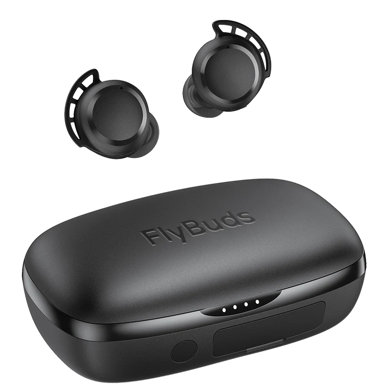 FlyBuds Wireless Earbuds, Earphones 110H Playtime Bluetooth 5.3 IPX8 Waterproof Touch Control True Wireless Bluetooth Earbuds with Mic